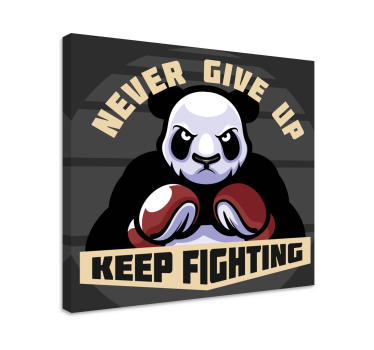 Obrazy ze zwierzętami Panda bokserska - TenStickers