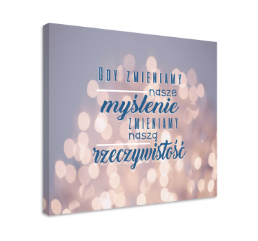 Obraz na płótnie Motywacyjny cytat o życiu - TenStickers