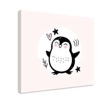 Obraz ładny rysowane dziecko pingwina - TenStickers