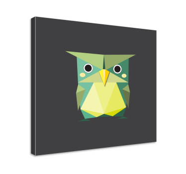 Obrazy ze zwierzętami Sowa origami - TenStickers