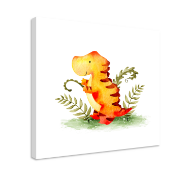 Obraz dinozaury uroczy mały dinozaur - TenStickers