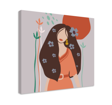 Obraz z postaciami elegancki portret kobiecy - TenStickers