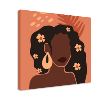 Obraz z postaciami elegancka sylwetka kobiety - TenStickers