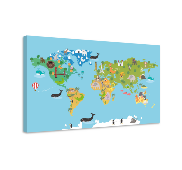 Obraz Zwierzęta z kreskówek - TenStickers