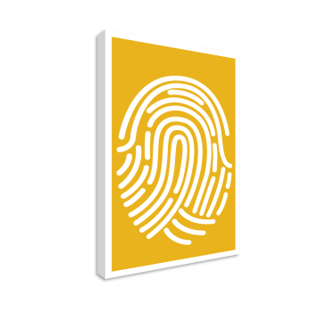 Obraz na ścianie Odcisk palca abstrakcyjna sztuka - TenStickers