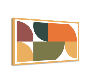 Obraz na ścianie Abstrakcyjna sztuka geometryczna - TenStickers