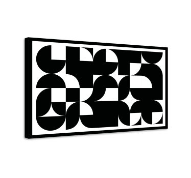 Obraz na ścianie Czarna sztuka abstrakcyjna - TenStickers