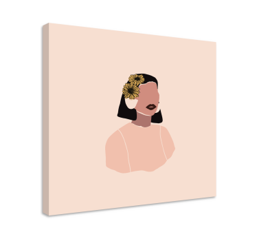 Obraz z postaciami elegancki portret kobiety - TenStickers