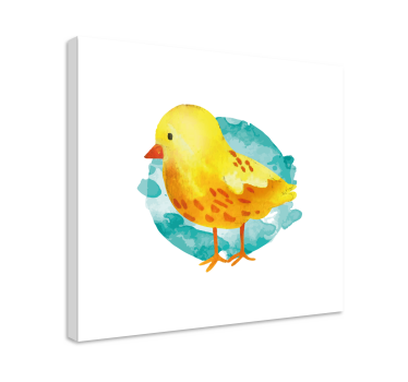 Obraz ptaki uroczy Żółty kurczaczek - TenStickers