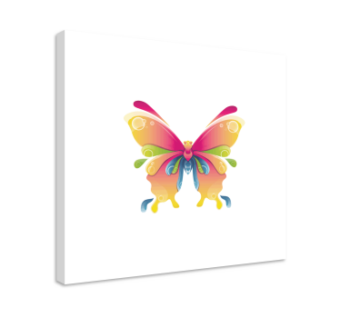 Obraz motyle Kolorowy malowany motyl - TenStickers