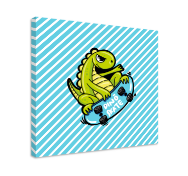 Obraz dinozaury na deskorolce - TenStickers