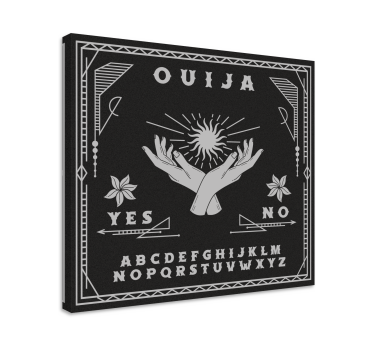 Obraz na płótnie Czarno-biała tablica ouija - TenStickers