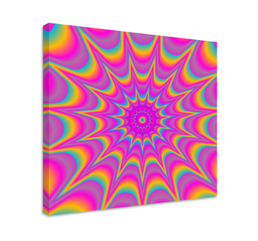Obraz abstrakcyjny kolorowy wzór spiralny - TenStickers