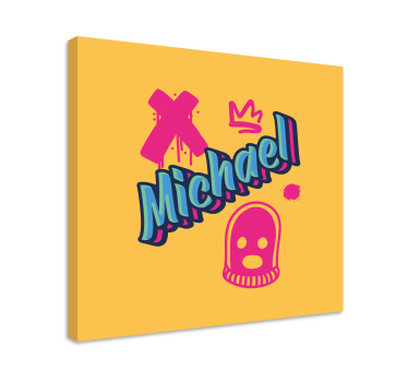 Obraz litery w wyrazistej typografii - TenStickers