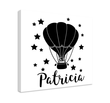Obraz z postaciami w balonach na gorące powietrze - TenStickers