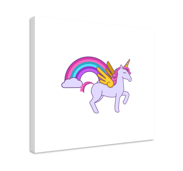 Obraz jednorożce w magicznej fantazji - TenStickers