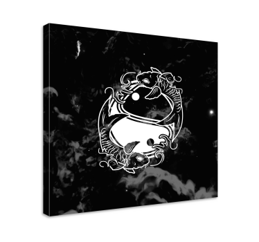 Obraz z ornamentami Yin yang równowaga ryb - TenStickers