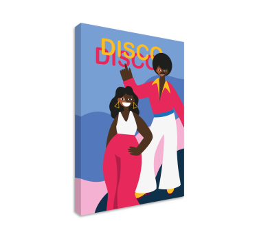 Obraz z postaciami dla miłośników disco tańca - TenStickers
