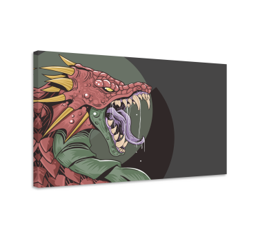 Obraz dinozaury – groźny smok w akcji - TenStickers