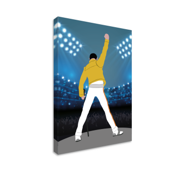 Obraz z postacią Freddie na wembley - TenStickers