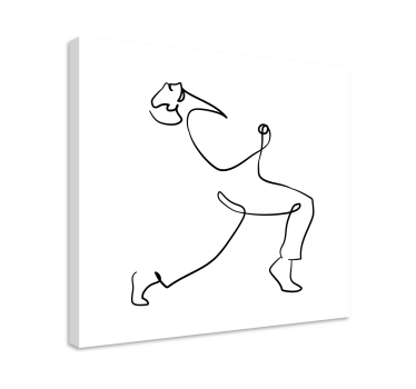 Obraz z postaciami dynamiczny zarys człowieka - TenStickers