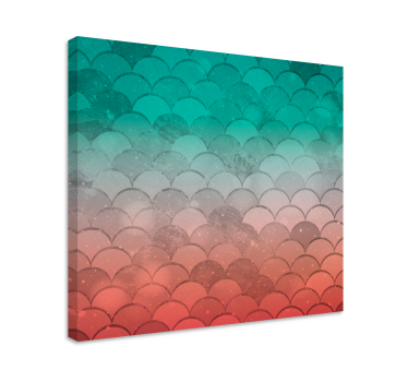 Obraz vintage Wzór w kształcie skali efektu ombre - TenStickers