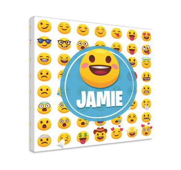 Obraz litery kolekcja wyrażeń emoji - TenStickers
