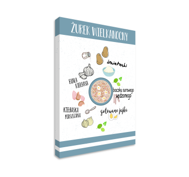 Obraz kuchenny "Żurek wielkanocny" - TenStickers