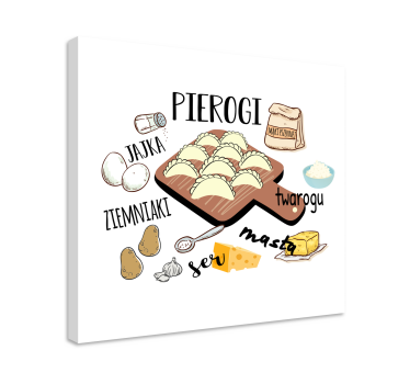 Obraz kuchenny „pierogi ruskie” - TenStickers