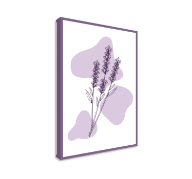 Obraz kwiaty rysowanie rośliny lawendy - TenStickers