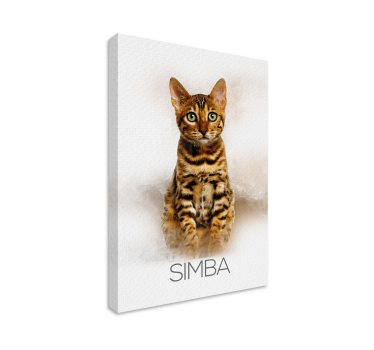 Obraz z imieniem portret zwierzaka - TenStickers