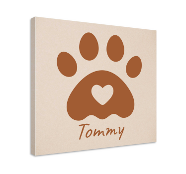 Obraz z imieniem łapa z imieniem - TenStickers