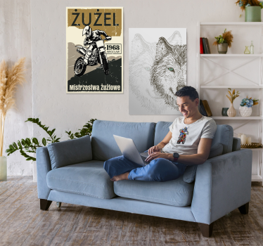 Obraz ruch Rocznik żużlowy - TenStickers
