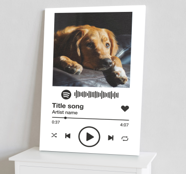 Obraz muzyka Spotify muzyka białe tło - TenStickers
