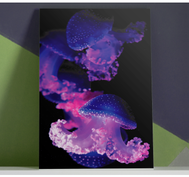 nowoczesny obraz Fioletowa meduza - TenStickers
