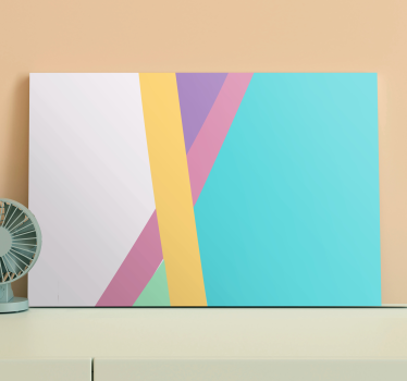 Obraz abstrakcyjny geometryczna, kolorowa gra - TenStickers