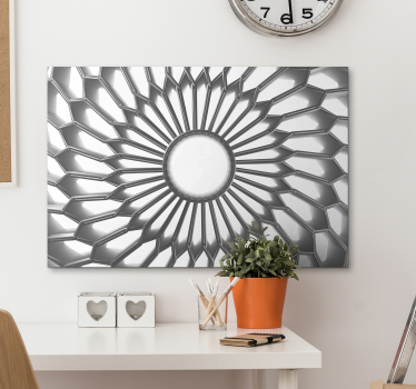 Obraz nowoczesny Mandala biały diament 3d - TenStickers