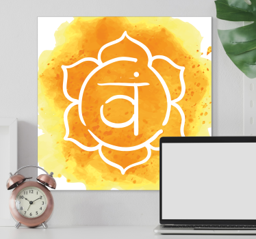 Nowoczesny obraz piękny symbol czakry sakralnej - TenStickers
