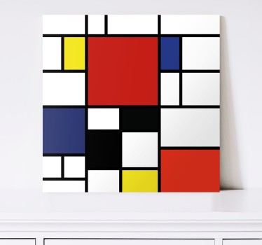 Obraz abstrakcyjny bloki kolorów geometrycznych - TenStickers