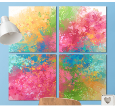 Obraz abstrakcyjny intensywny wybuch kolorów - TenStickers
