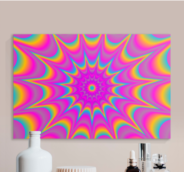 Obraz abstrakcyjny kolorowy wzór spiralny - TenStickers