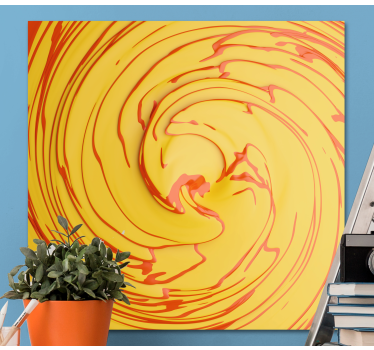 Obraz abstrakcyjny żywy ruch spiralny - TenStickers