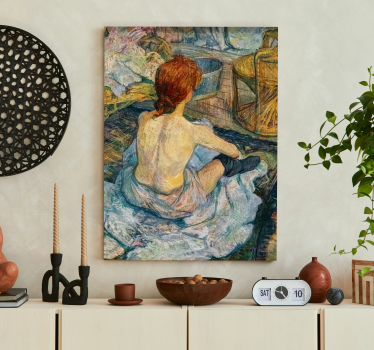 Płótno artystyczne "La Toilette" Henriego de Toulouse-Lautreca - TenStickers