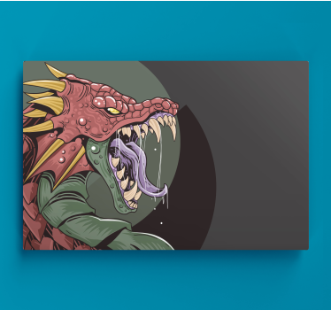 Obraz dinozaury – groźny smok w akcji - TenStickers