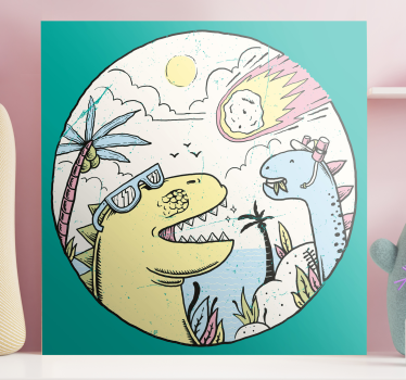 Obraz dinozaury na przygodzie - TenStickers