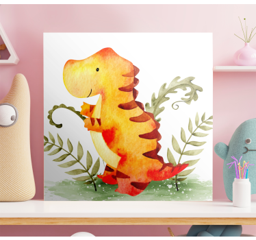 Obraz dinozaury uroczy mały dinozaur - TenStickers