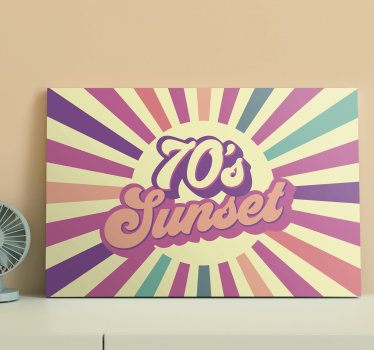 Obraz Geometryczne słońce lat 70 - TenStickers