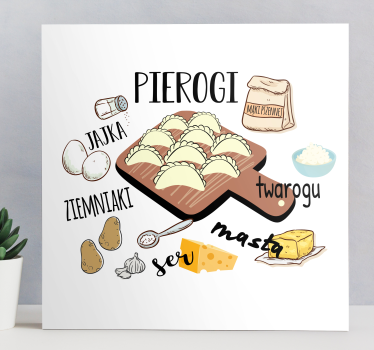 Obraz kuchenny „pierogi ruskie” - TenStickers