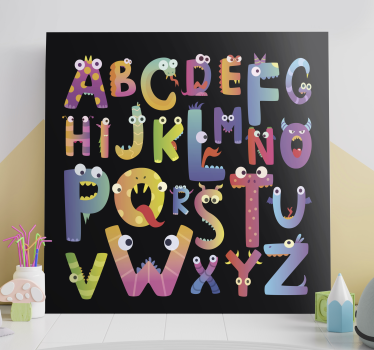 Obraz litery Alfabet dla dzieci - TenStickers