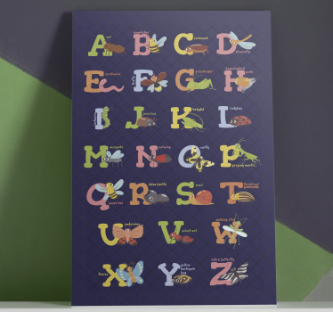 Obraz litery Angielski alfabet - TenStickers